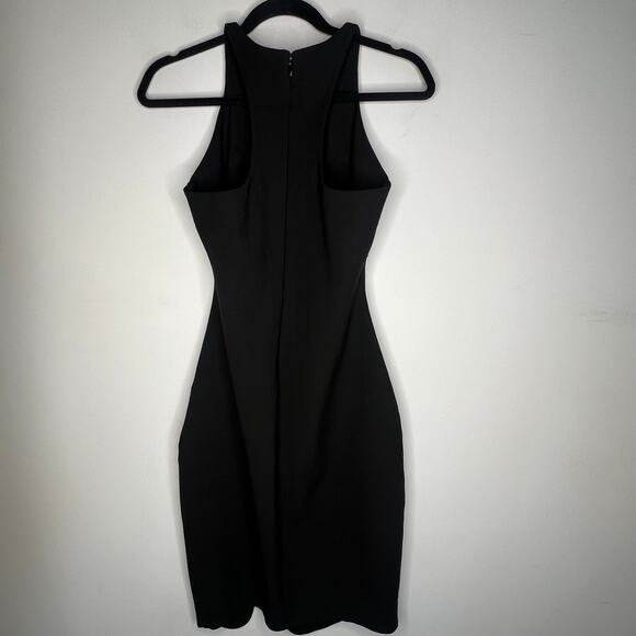 Elizabeth & James Black Keyhole Sheath Pencil Dress Size 6 - Picture 3 of 7